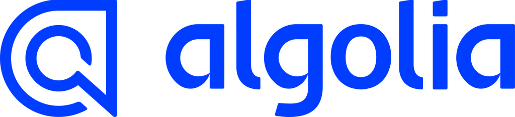 Algolia logo blue